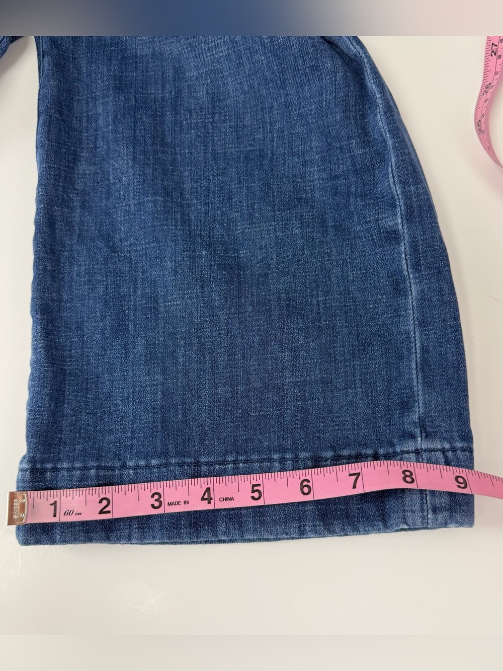 J Crew Jeans Womens 31 Blue Paper Bag Belt Tie Cropped Denim BX563 Cotton Blend - Picture 12 of 12